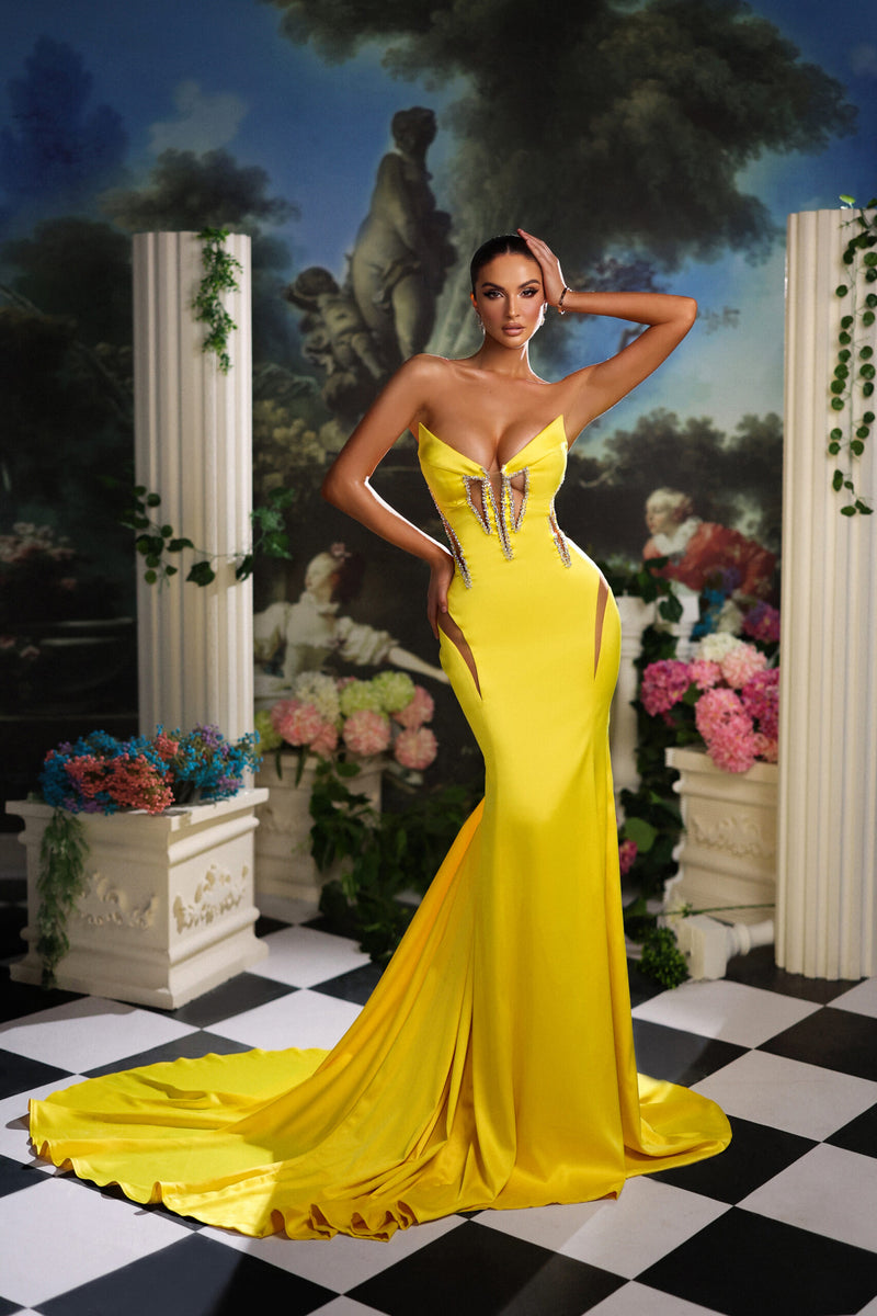 Yellow Goddess Dress Goddess Exclusive