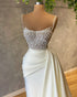 White beaded gown