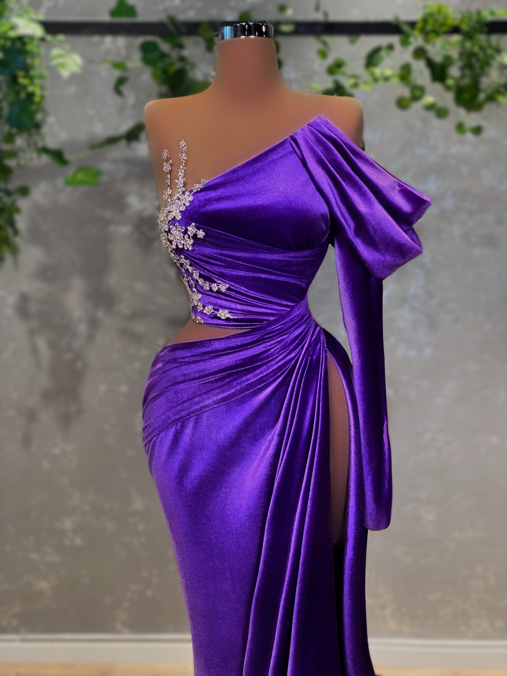 Violet hot sale long dress